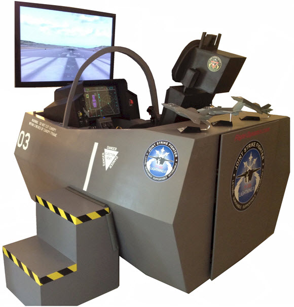 home flight simulator fighter cockpits